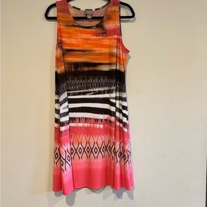 Chicos Colorful Sleeveless Dress